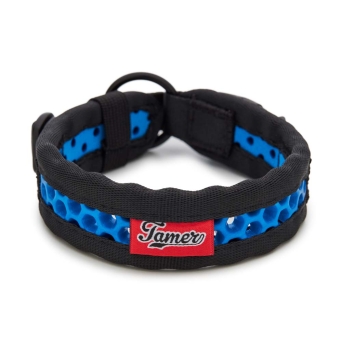 SOFTY Halsband | Länge: 35-41cm | Breite: 2,8cm | Farbe: schwarz/blau